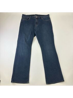 Gap boot cut dark rinse blue jeans Size 16 33inch stretch cotton dark wash